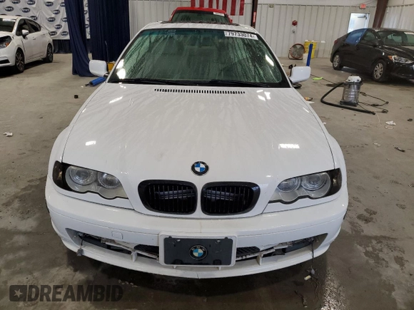 2002 BMW 3 Series 325Ci with VIN WBABN33472JW52750, listed as a Copart auction lot 79733074 with 188,991 mi miles and Salvage title. Bid and sale history available at DreamBid. Image 5.