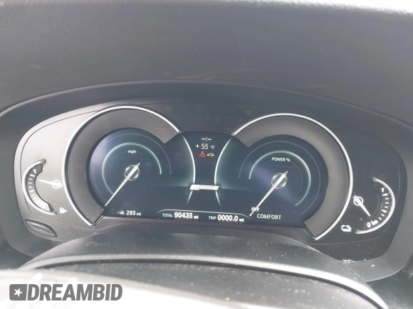 2019 BMW 5 Series 530e with VIN WBAJA9C52KB399480, listed as a IAAI auction lot 41714228 with 90,435 mi miles and . Bid and sale history available at DreamBid. Image 15.