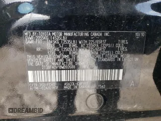 2011 Toyota RAV4 with VIN 2T3BF4DV1BW092688, listed as a Copart auction lot 52232535 with 189,645 mi miles and Salvage Title. Bid and sale history available at carsss.com. Image 14.