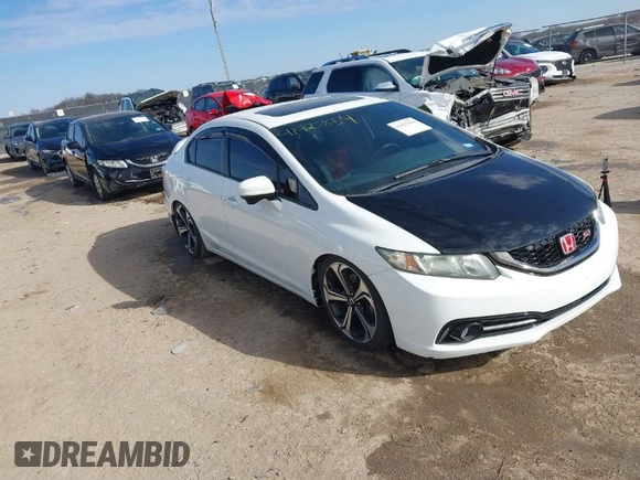 2015 Honda Civic Sedan Si with VIN 2HGFB6E53FH707773, listed as a IAAI auction lot 41427654 with 90,583 mi miles. Bid and sale history available at carsss.com. Image 1.