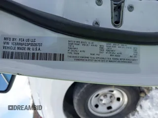 2023 Ram 1500 Tradesman z VIN 1C6RR6FG3PS535737, wystawiony jako IAAI lot #41304327 z przebiegiem 25 425 mil mil oraz . Historia ofert i sprzedaży dostępna na DreamBid. Obrazek 9.