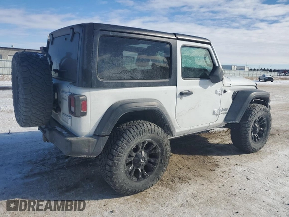 2020 Jeep Wrangler Sport S with VIN 1C4GJXAN7LW155533, listed as a Copart auction lot 44885625 with 40,045 mi miles and Salvage title. Bid and sale history available at DreamBid. Image 3.