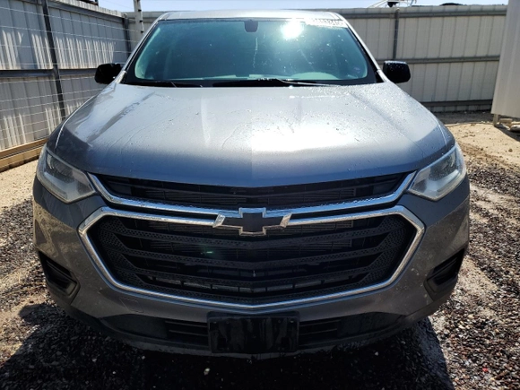 2021 Chevrolet Traverse LS with VIN 1GNERFKW5MJ243617, listed as a Copart auction lot 43853345 with 55,291 mi miles and Clean Title. Bid and sale history available at carsss.com. Image 5.