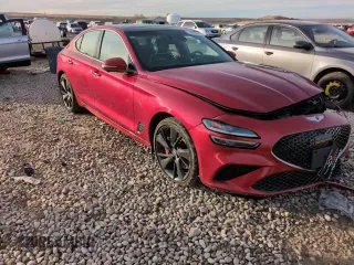 2022 Genesis G70 3.3T z VIN KMTG54TE3NU088591, wystawiony jako Copart lot #85343234 z przebiegiem 43 764 mil mil oraz Szkoda całkowita • Salvage title. Historia ofert i sprzedaży dostępna na DreamBid. Obrazek 13.