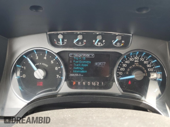 2011 Ford F-150 XLT with VIN 1FTFW1ET4BFC27418, listed as a Copart auction lot 51737725 with 268,255 mi miles and Salvage Title. Bid and sale history available at carsss.com. Image 9.