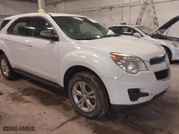 2014 Chevrolet Equinox LS with VIN 2GNFLEEK0E6104907, listed as a IAAI auction lot 41958176 with 117,215 mi miles. Bid and sale history available at carsss.com. Image 1.