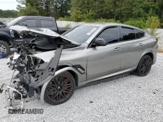 2022 BMW X6 M with VIN 5YMCY0C02N9J65981, listed as a Copart auction lot 70923734 with 0 mi miles and Salvage Title. Bid and sale history available at carsss.com. Image 1.