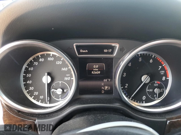 2015 Mercedes-Benz M ML 350 with VIN 4JGDA5JB8FA452465, listed as a Copart auction lot 52327605 with 92,609 mi miles and Salvage Title. Bid and sale history available at carsss.com. Image 9.