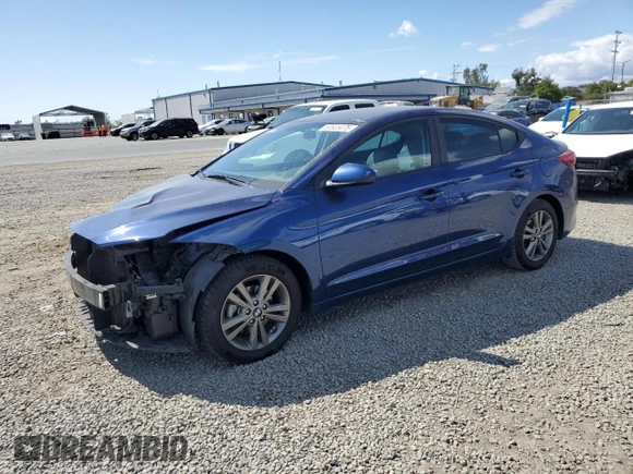 2018 Hyundai Elantra SEL with VIN 5NPD84LF9JH328863, listed as a Copart auction lot 53689475 with 77,309 mi miles and Salvage Title. Bid and sale history available at DreamBid. Image 1.