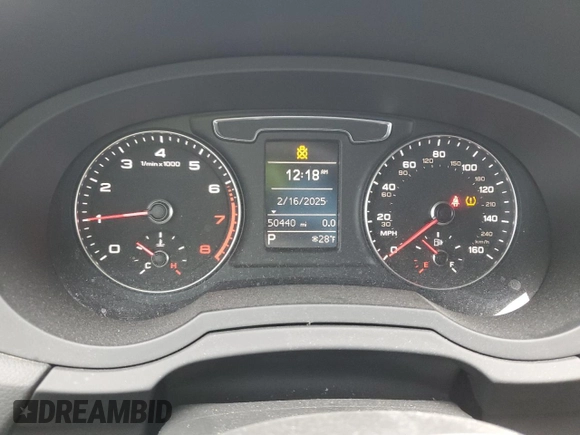 2018 Audi Q3 Premium with VIN WA1BCCFS3JR016761, listed as a Copart auction lot 46091235 with 50,440 mi miles and Salvage Title. Bid and sale history available at carsss.com. Image 9.