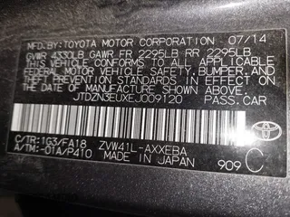 2014 Toyota Prius Two with VIN JTDZN3EUXEJ009120, listed as a IAAI auction lot 41951922 with 158,764 mi miles and . Bid and sale history available at DreamBid. Image 9.