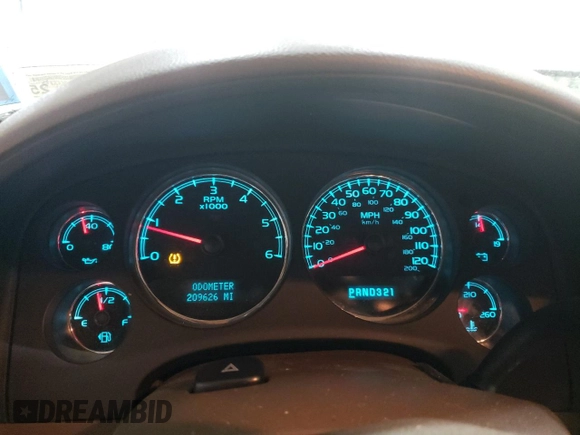 2008 GMC Yukon SLT w/4SB with VIN 1GKFC13J48J227438, listed as a Copart auction lot 48971415 with 209,626 mi miles and Salvage Title. Bid and sale history available at carsss.com. Image 9.
