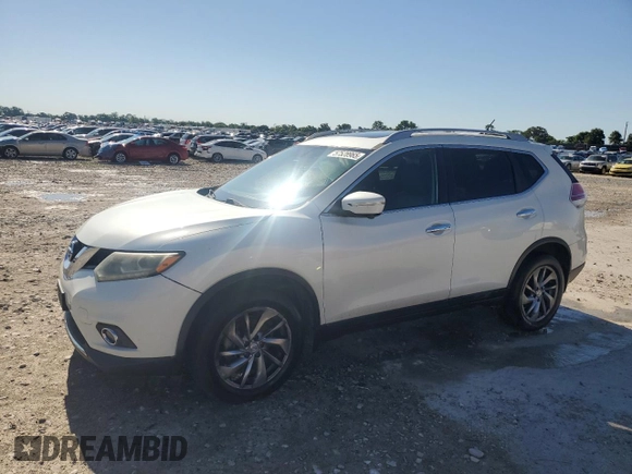 2015 Nissan Rogue SL z VIN 5N1AT2MV9FC795341, wystawiony jako Copart lot #57528965 z przebiegiem 108 303 mil mil oraz Szkoda całkowita • Salvage title. Historia ofert i sprzedaży dostępna na DreamBid. Obrazek 1.