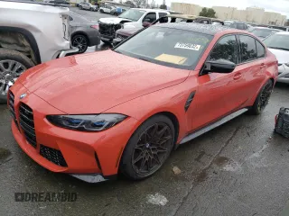 2021 BMW M3 Competition z VIN WBS33AY04MFL36678, wystawiony jako Copart lot #73759032 z przebiegiem 19 165 mil mil oraz . Historia ofert i sprzedaży dostępna na DreamBid. Obrazek 1.
