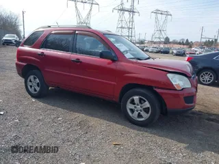 2009 Kia Sportage LX with VIN KNDJF724197558391, listed as a IAAI auction lot 41696362 with 170,555 mi miles. Bid and sale history available at carsss.com. Image 1.