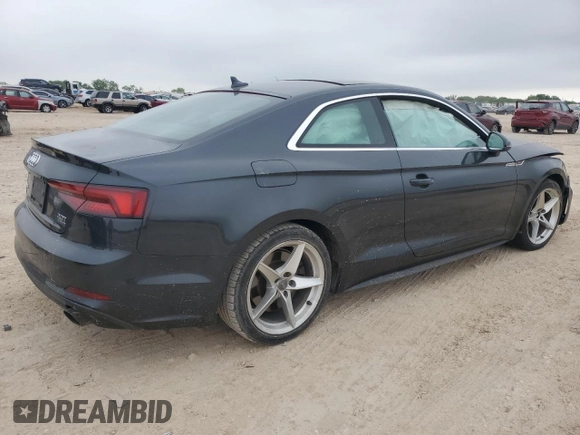 2018 Audi A5 Premium Plus with VIN WAUTNAF5XJA062229, listed as a Copart auction lot 51327825 with Not Provided miles and Salvage Title. Bid and sale history available at DreamBid. Image 3.