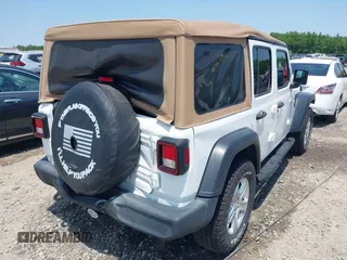 2019 Jeep Wrangler Unlimited Sport S with VIN 1C4HJXDN2KW508341, listed as a IAAI auction lot 42286619 with 49,410 mi miles and . Bid and sale history available at DreamBid. Image 4.
