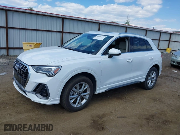 2023 Audi Q3 S line Premium with VIN WA1DECF32P1089395, listed as a IAAI auction lot 42726165 with 48,093 mi miles and . Bid and sale history available at DreamBid. Image 2.