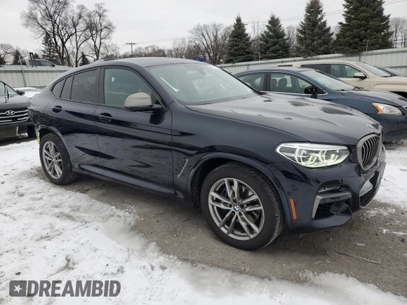 2021 BMW X4 M40i z VIN 5UX2V5C06M9F70459, wystawiony jako Copart lot #87397614 z przebiegiem 35 233 mil mil oraz Szkoda całkowita • Salvage title. Historia ofert i sprzedaży dostępna na DreamBid. Obrazek 4.