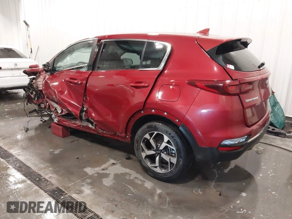 2020 Kia Sportage LX with VIN KNDPM3AC2L7648366, listed as a IAAI auction lot 41675795 with 18,745 mi miles. Bid and sale history available at carsss.com. Image 3.