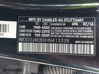 2017 Mercedes-Benz CLA with VIN WDDSJ4EBXHN413328, listed as a IAAI auction lot 41918396 with 101,043 mi miles. Bid and sale history available at carsss.com. Image 9.