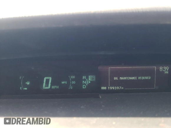 2010 Toyota Prius II with VIN JTDKN3DU7A0162718, listed as a Copart auction lot 56415365 with 199,397 mi miles and Salvage Title. Bid and sale history available at DreamBid. Image 9.