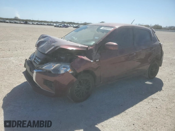 2021 Mitsubishi Mirage ES with VIN ML32AUHJ2MH002238, listed as a Copart auction lot 48550495 with 60,898 mi miles and Salvage title. Bid and sale history available at DreamBid. Image 1.