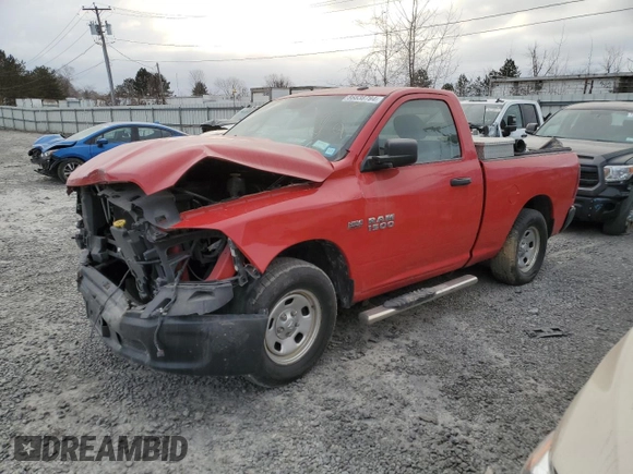 2017 Ram 1500 Express with VIN 3C6JR6AT0HG787343, listed as a Copart auction lot 86838794 with 49,856 mi miles and Salvage title. Bid and sale history available at DreamBid. Image 1.