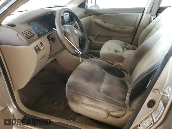 2005 Toyota Corolla CE with VIN 1NXBR32E55Z491413, listed as a Copart auction lot 65187665 with 183,008 mi miles and Clean title. Bid and sale history available at DreamBid. Image 7.