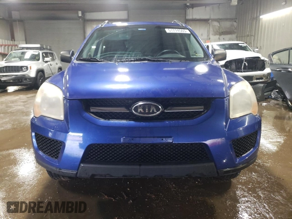 2009 Kia Sportage LX with VIN KNDJF724197557676, listed as a Copart auction lot 51774565 with 172,768 mi miles and Salvage Title. Bid and sale history available at carsss.com. Image 5.