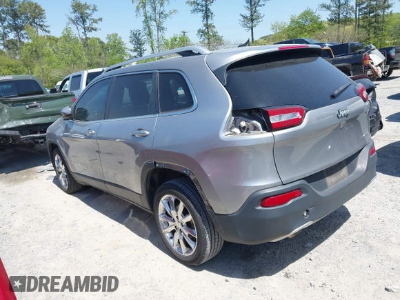 2015 Jeep Cherokee Limited with VIN 1C4PJLDB4FW584952, listed as a IAAI auction lot 42027257 with 146,198 mi miles and . Bid and sale history available at DreamBid. Image 3.