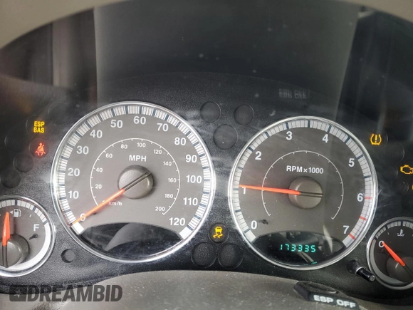 2006 Jeep Liberty Limited with VIN 1J4GL58K36W109822, listed as a Copart auction lot 45653515 with 173,335 mi miles and Salvage title. Bid and sale history available at DreamBid. Image 9.