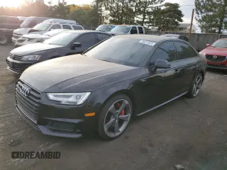 2018 Audi S4 Premium Plus with VIN WAUB4AF47JA117029, listed as a Copart auction lot 76617824 with 49,000 mi miles and Salvage Title. Bid and sale history available at carsss.com. Image 1.