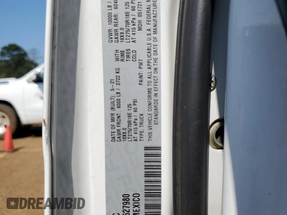 2021 Ram 2500 Big Horn z VIN 3C6UR5DL2MG627980, wystawiony jako Copart lot #51838145 z przebiegiem 130 024 mil mil oraz Szkoda całkowita • Salvage title. Historia ofert i sprzedaży dostępna na DreamBid. Obrazek 12.
