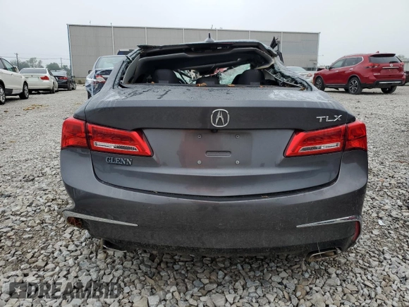 2020 Acura TLX with VIN 19UUB2F37LA001803, listed as a Copart auction lot 63203614 with 0 mi miles and Non Repairable. Bid and sale history available at carsss.com. Image 6.