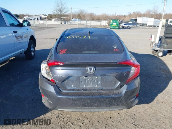 2017 Honda Civic Sedan EX-L with VIN 19XFC1F75HE022400, listed as a IAAI auction lot 41677489 with 157,237 mi miles. Bid and sale history available at carsss.com. Image 16.