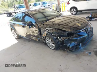 2014 Lexus IS 250 with VIN JTHBF1D21E5001322, listed as a IAAI auction lot 42620727 with 98,573 mi miles and . Bid and sale history available at DreamBid. Image 1.