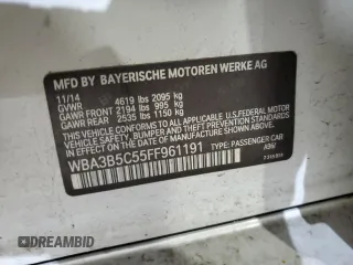 2015 BMW 3 Series 328i xDrive z VIN WBA3B5C55FF961191, wystawiony jako Copart lot #54799805 z przebiegiem 102 979 mil mil oraz Nie do naprawy • Non repairable. Historia ofert i sprzedaży dostępna na DreamBid. Obrazek 12.
