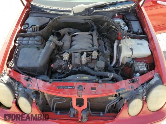 2003 Mercedes-Benz CLK-Class 3.2L with VIN WDBLK65G03T130720, listed as a Copart auction lot 69927604 with 0 mi miles and Salvage Title. Bid and sale history available at carsss.com. Image 11.