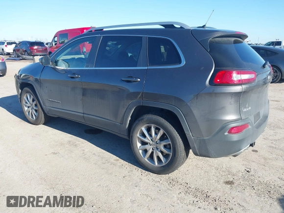 2014 Jeep Cherokee Limited with VIN 1C4PJMDS8EW271410, listed as a IAAI auction lot 41657246 with 132,930 mi miles. Bid and sale history available at carsss.com. Image 3.