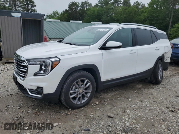 2024 GMC Terrain SLT with VIN 3GKALVEGXRL275104, listed as a Copart auction lot 60019185 with 10,127 mi miles and Salvage title. Bid and sale history available at DreamBid. Image 1.