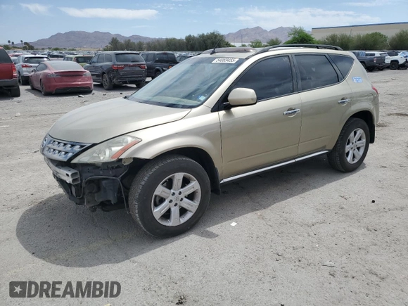 2007 Nissan Murano SL z VIN JN8AZ08WX7W666622, wystawiony jako Copart lot #54069455 z przebiegiem 219 483 mil mil oraz Szkoda całkowita • Salvage title. Historia ofert i sprzedaży dostępna na DreamBid. Obrazek 1.