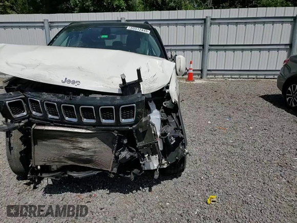 2018 Jeep Compass Limited with VIN 3C4NJDCB3JT402168, listed as a Copart auction lot 55512445 with 49,832 mi miles and Salvage Title. Bid and sale history available at DreamBid. Image 14.