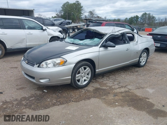 2006 Chevrolet Monte Carlo LT 3.9L with VIN 2G1WK151069274950, listed as a IAAI auction lot 41708114 with 291,030 mi miles. Bid and sale history available at carsss.com. Image 2.