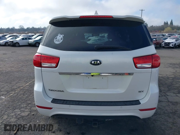 2016 Kia Sedona EX with VIN KNDMC5C14G6170086, listed as a IAAI auction lot 41736246 with 82,556 mi miles. Bid and sale history available at carsss.com. Image 16.