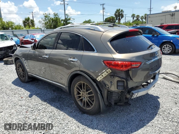 2010 Infiniti FX with VIN JN8AS1MW9AM852817, listed as a Copart auction lot 56326765 with Not provided miles and Salvage title. Bid and sale history available at DreamBid. Image 2.