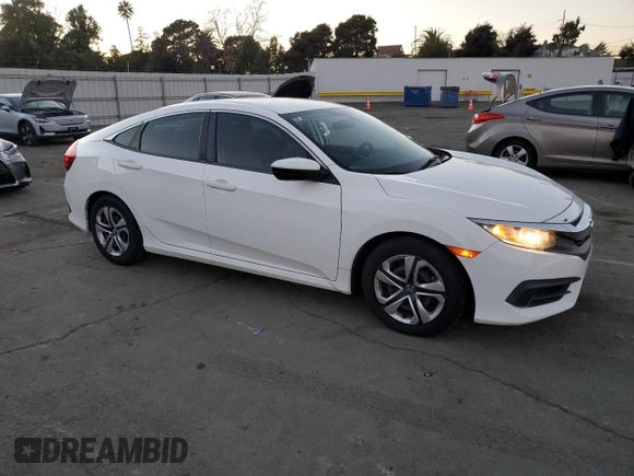 2017 Honda Civic LX with VIN 19XFC2F58HE021715, listed as a Copart auction lot 88125025 with 86,058 mi miles and Salvage Title. Bid and sale history available at DreamBid. Image 4.