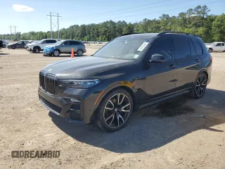 2022 BMW X7 xDrive40i z VIN 5UXCW2C07N9K42630, wystawiony jako Copart lot #52619295 z przebiegiem 60 706 mil mil oraz Szkoda całkowita • Salvage title. Historia ofert i sprzedaży dostępna na DreamBid. Obrazek 1.