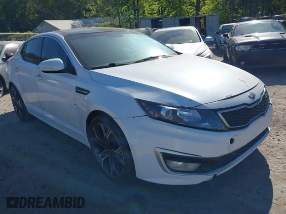 2012 Kia Optima SX with VIN 5XXGR4A60CG007631, listed as a IAAI auction lot 42053550 with 228,015 mi miles and . Bid and sale history available at carsss.com. Image 1.