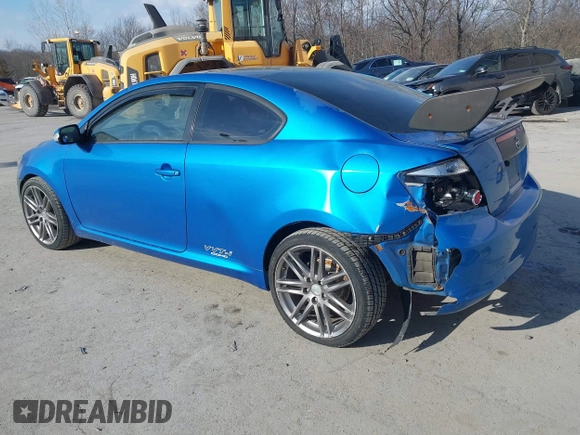 2010 Scion tC with VIN JTKDE3B78A0315248, listed as a IAAI auction lot 41442648 with 125,037 mi miles. Bid and sale history available at carsss.com. Image 3.